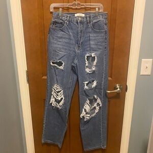 Kancan Ripped Mom Jeans